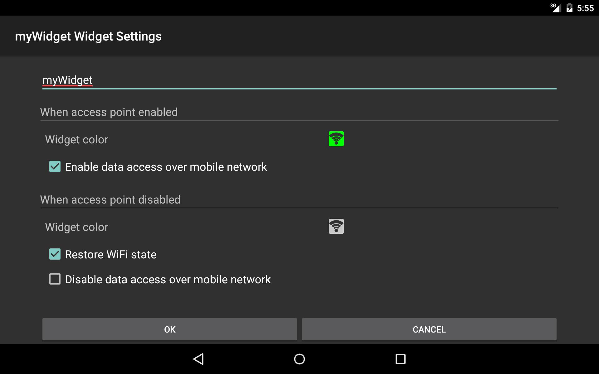 Wifi access. WIFI access point Black Color. MYWIDGET. Locked widget.