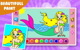 Little Mermaid Coloring capture d'écran 3