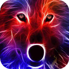 Sparkling wolf live wallpaper icon