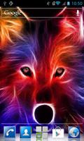 Sparkling wolf live wallpaper poster
