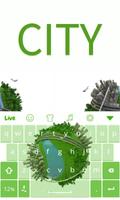 City Live Keyboard Theme plakat