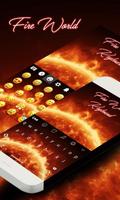Fire Live Keyboard Theme plakat