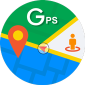 GPS Navigation &amp; Direction, Route Finder, Live Map icon