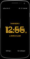 Neon digital clock free ภาพหน้าจอ 1