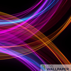 AMOLED live wallpaper - neon waves icône