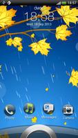 Gold Maple Leaf Live Wallpaper โปสเตอร์