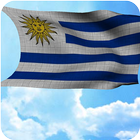 Uruguay Flag Live Wallpaper icône