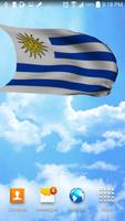 Uruguay Flag Live Wallpaper capture d'écran 2