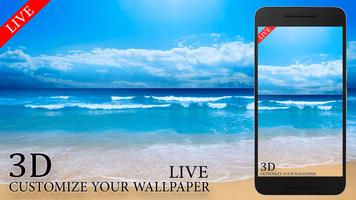 Live Beach Free Wallpaper HD постер