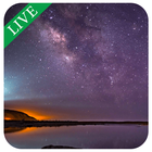 Night Sky Star Live Wallpaper HD icône