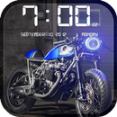 Bikes HD Clock Wallpaper aplikacja