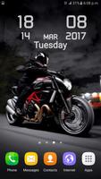 Bikes HD Clock Wallpaper screenshot 1