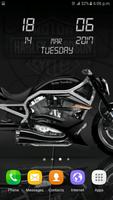 Bikes HD Clock Wallpaper screenshot 3