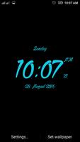 Fancy LED digital clock LWP Cartaz