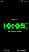 Fancy LED digital clock LWP imagem de tela 1