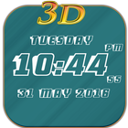 3D Digital Clock icône
