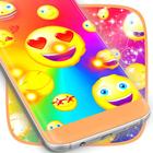 Love Emoji Rainbow Wallpaper icône