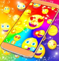 Love Emoji Rainbow Wallpaper capture d'écran 3