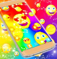 Love Emoji Rainbow Wallpaper capture d'écran 1