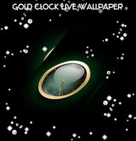 Relógio de ouro Live Wallpaper imagem de tela 1