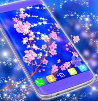 Cute Cherry Flower Live Wallpaper ảnh chụp màn hình 1