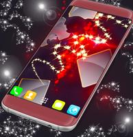 Red Sparkle Wallpaper Live পোস্টার