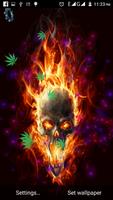 Skull Weed Live Wallpaper Ekran Görüntüsü 3