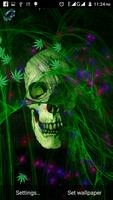 Skull Weed Live Wallpaper captura de pantalla 1