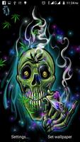 برنامه‌نما Skull Weed Live Wallpaper عکس از صفحه