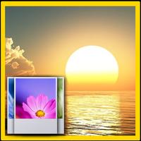 3D Sunrise And Sunset Affiche