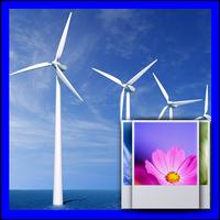 Wind Turbines 3D Free Affiche