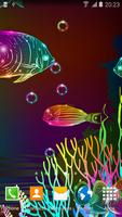 Neon Fish Live Wallpaper imagem de tela 1