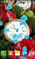 1 Schermata orologio di fiori live wallpap