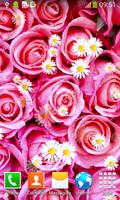 粉红色的玫瑰动态壁纸 截图 3