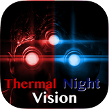 Thermal Night Vision Camera Effect Simulated