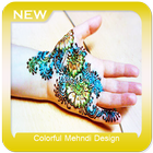 Colorful Mehndi Design-icoon