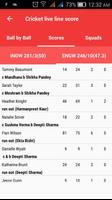 Cricket Live Line Score स्क्रीनशॉट 1