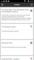 LiveLink Mobile Sales App syot layar 1