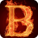 Fiery letter B LWP-APK