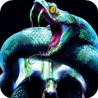 Snake in skull icon