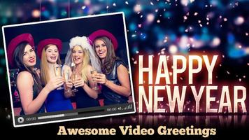 2 Schermata New Year Video Greetings