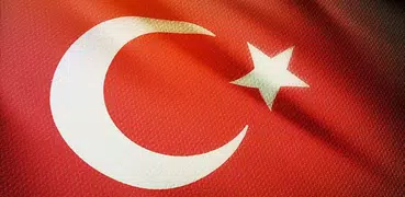 3d Türkei Flagge Tapete