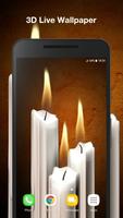 Poster 3d Candele Sfondo Animato