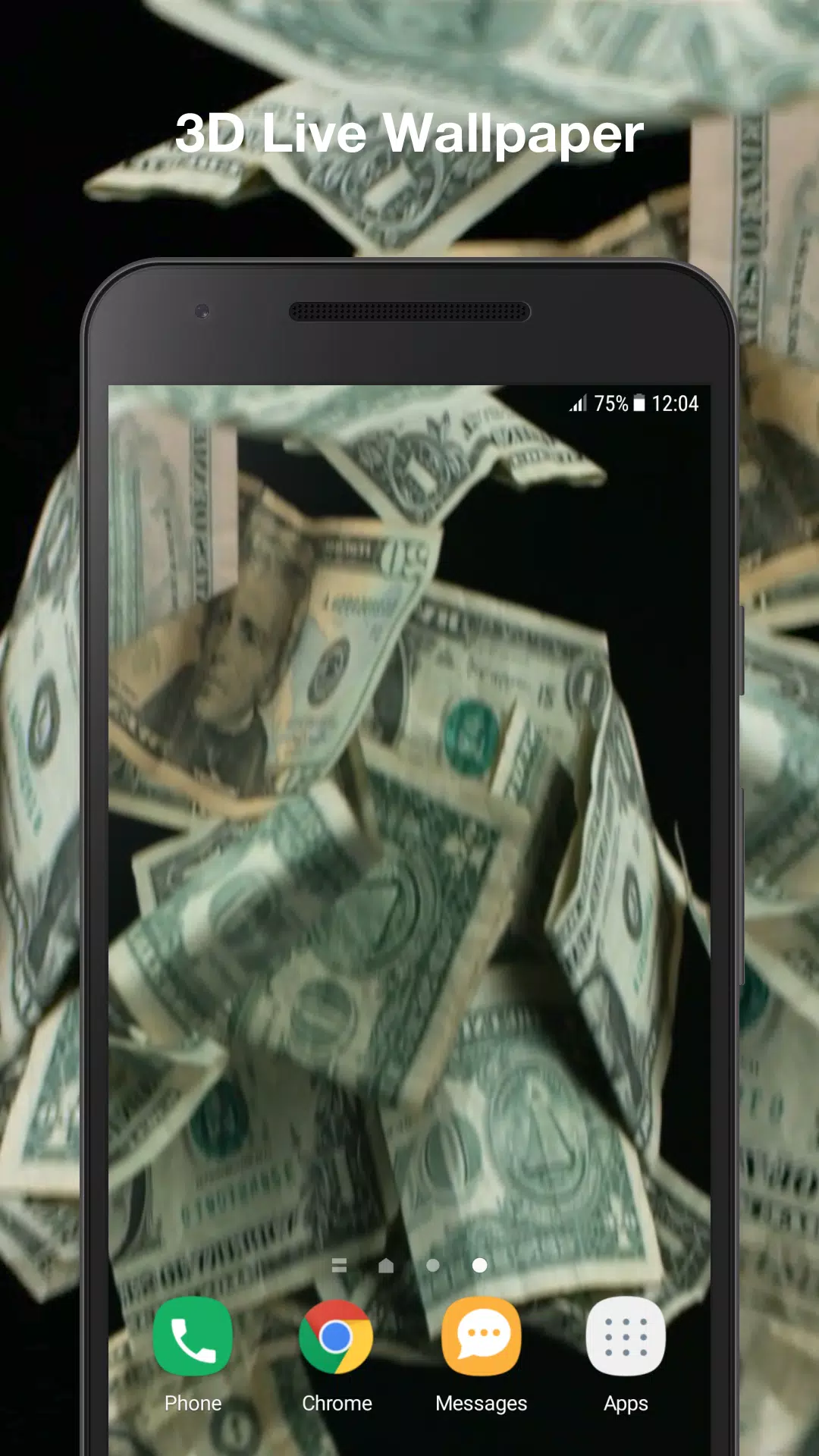 Hình nền tiền 3D động là một trải nghiệm tuyệt vời cho điện thoại Android của bạn. Với hình ảnh tiền 3D rơi xuống màn hình, bạn sẽ có cảm giác như đang thực sự nắm trong tay những cơn gió tiền tươi mát. Tải ngay APK 3D này và trải nghiệm ngay hôm nay!