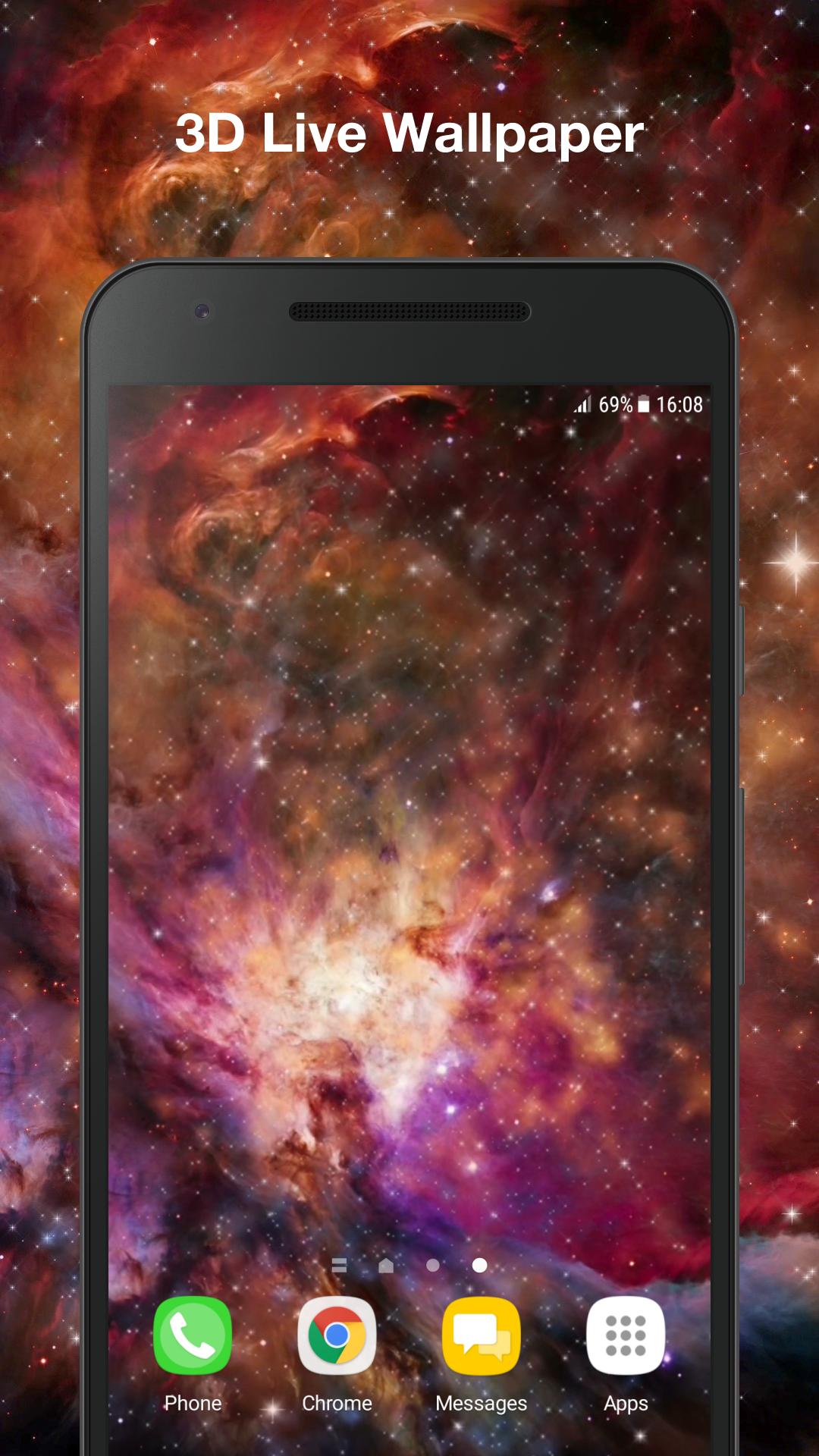 Lạc vào trung tâm của vũ trụ với Inferno Galaxy Live Wallpaper. Thiết kế hiện đại và độc đáo mang đến cho người dùng một trải nghiệm không gian đầy mê hoặc. Hình nền trông như một mảnh đất sét được tạo ra trong nhiệt độ cao, giống như một bức tranh thực sự trên màn hình của bạn.