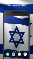 3d Bendera Israel Wallpaper poster