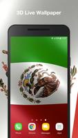 3d Mexico Flag Live Wallpaper Affiche