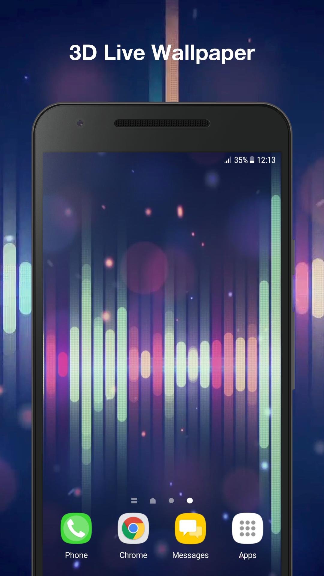 Android için müzik ekolayzer animasyonlu duvar kağıdı APK�yı İndir
