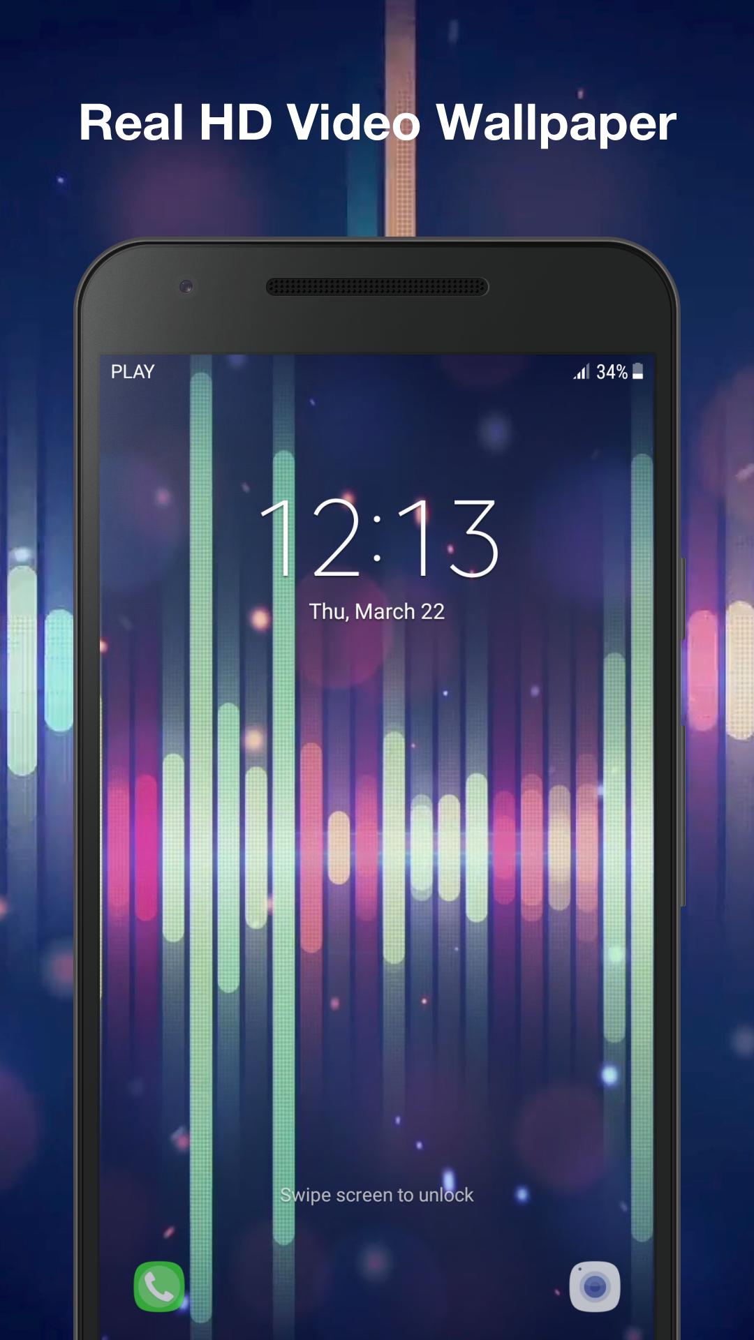 Android için müzik ekolayzer animasyonlu duvar kağıdı APK�yı İndir