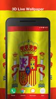 3d Spain Flag Live Wallpaper poster